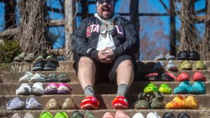 Read more about the article He once hated Crocs; now, he has 2k pairs and is going for a world record