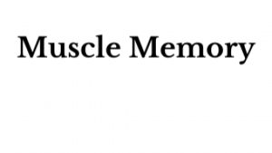 Read more about the article MUSCLE MEMORY: Essay by Claudia Hinz