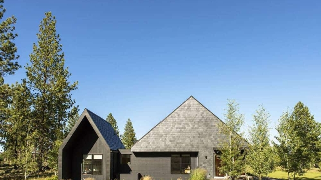 You are currently viewing A black cladding house in Oregon blends in seamlessly with nature