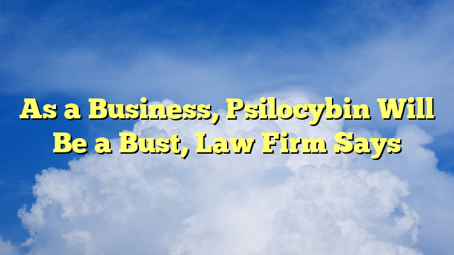 You are currently viewing As a Business, Psilocybin Will Be a Bust, Law Firm Says