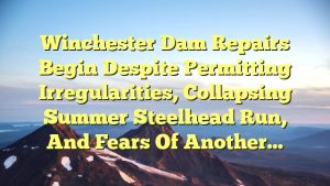 Read more about the article Winchester Dam Repairs Begin Despite Permitting Irregularities, Collapsing Summer Steelhead Run, and Fears of Another…
