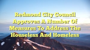 Read more about the article Redmond City Council approves a number of measures to address the houseless and homeless