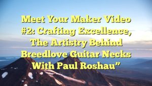 Read more about the article Meet Your Maker Video #2: Crafting Excellence, the Artistry Behind Breedlove Guitar Necks with Paul Roshau”