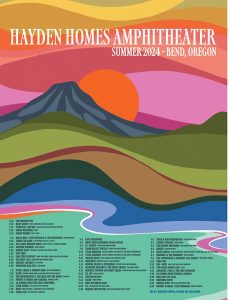 Hayden Homes Amphitheater Collaborates with Local Artist on Commemorative 2024 Concert Poster