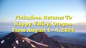 Pickathon Returns to Happy Valley, Oregon from August 1 – 4, 2024