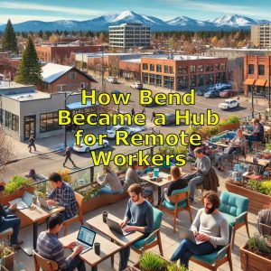 Bend Oregon Remote Workers at a coffee shop