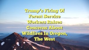 Trump’s firing of Forest Service workers raises concerns about wildfires in Oregon, the West